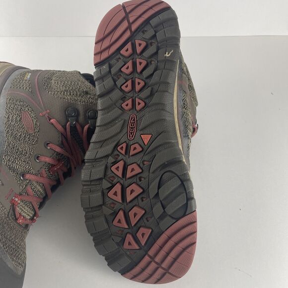 Keen Boots Womens 7.5 Terradora Mid Waterproof Hiking Brown Comfort 1017687 - Picture 5 of 6